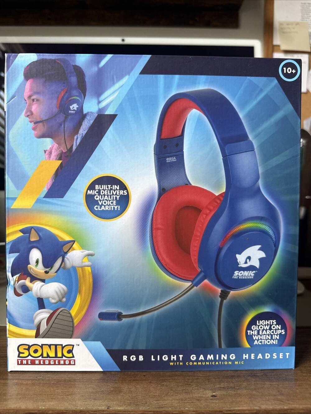 Sonic The Hedgehog RGB LIGHT Headset with Communication Mic - Picture 1 of 4